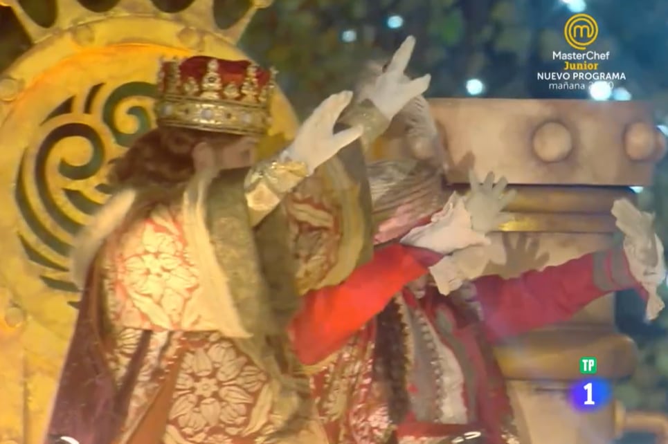 Gaspar en la Cabalgata de Reyes de Madrid