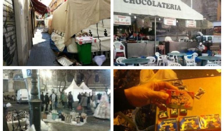 Fotomontaje con algunos abusos cometidos en fallas