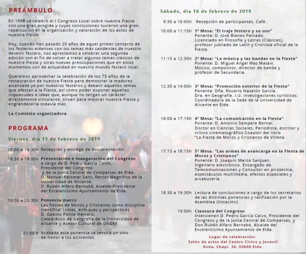 Todas las charlas son gratuitas