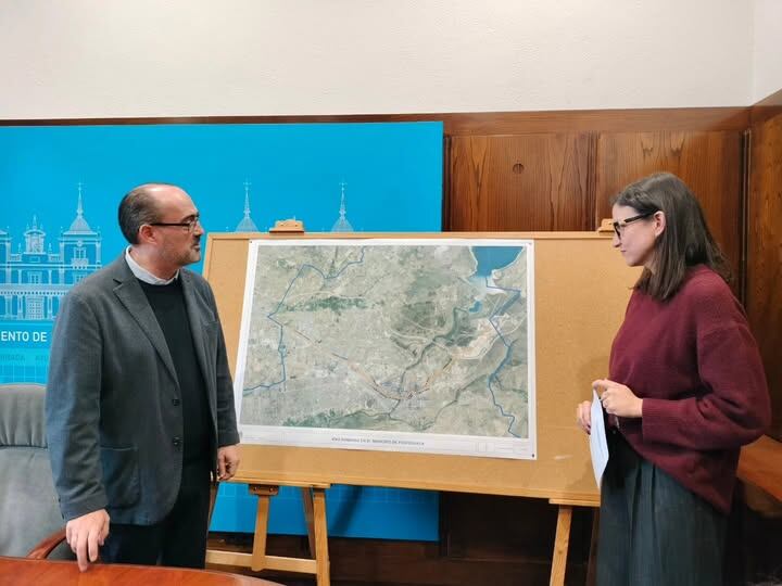 El alcalde, Marco Morala y la teniente de alcalde de Ponferrada, Lidia Coca