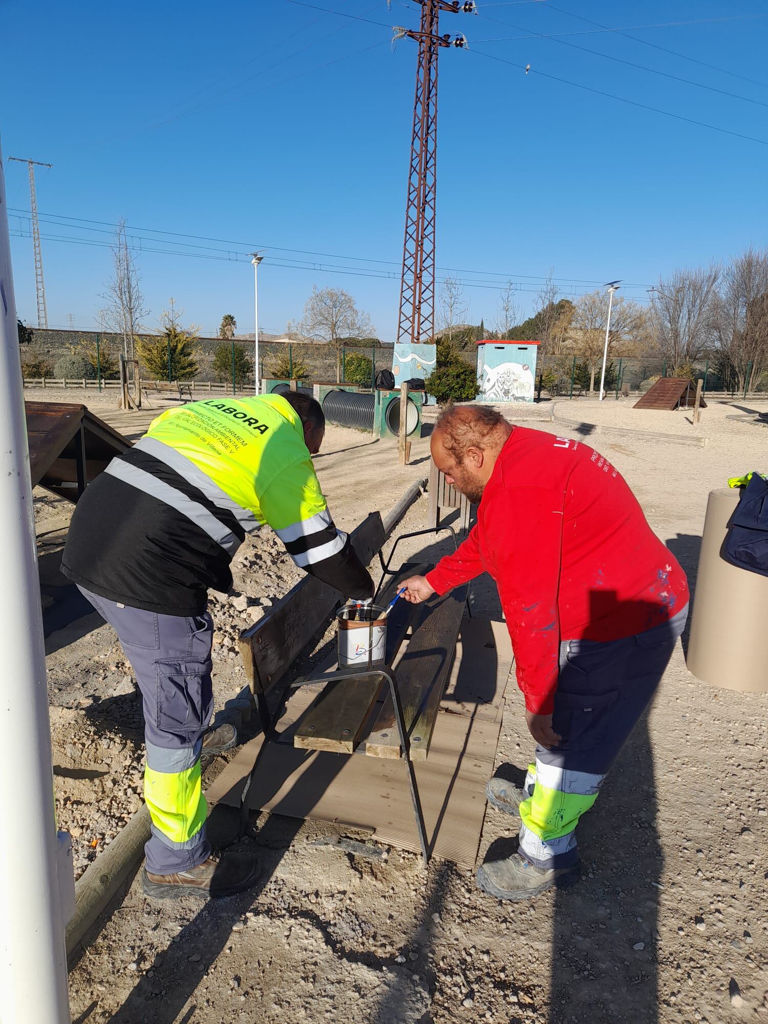 Trabajos parque canino Villena