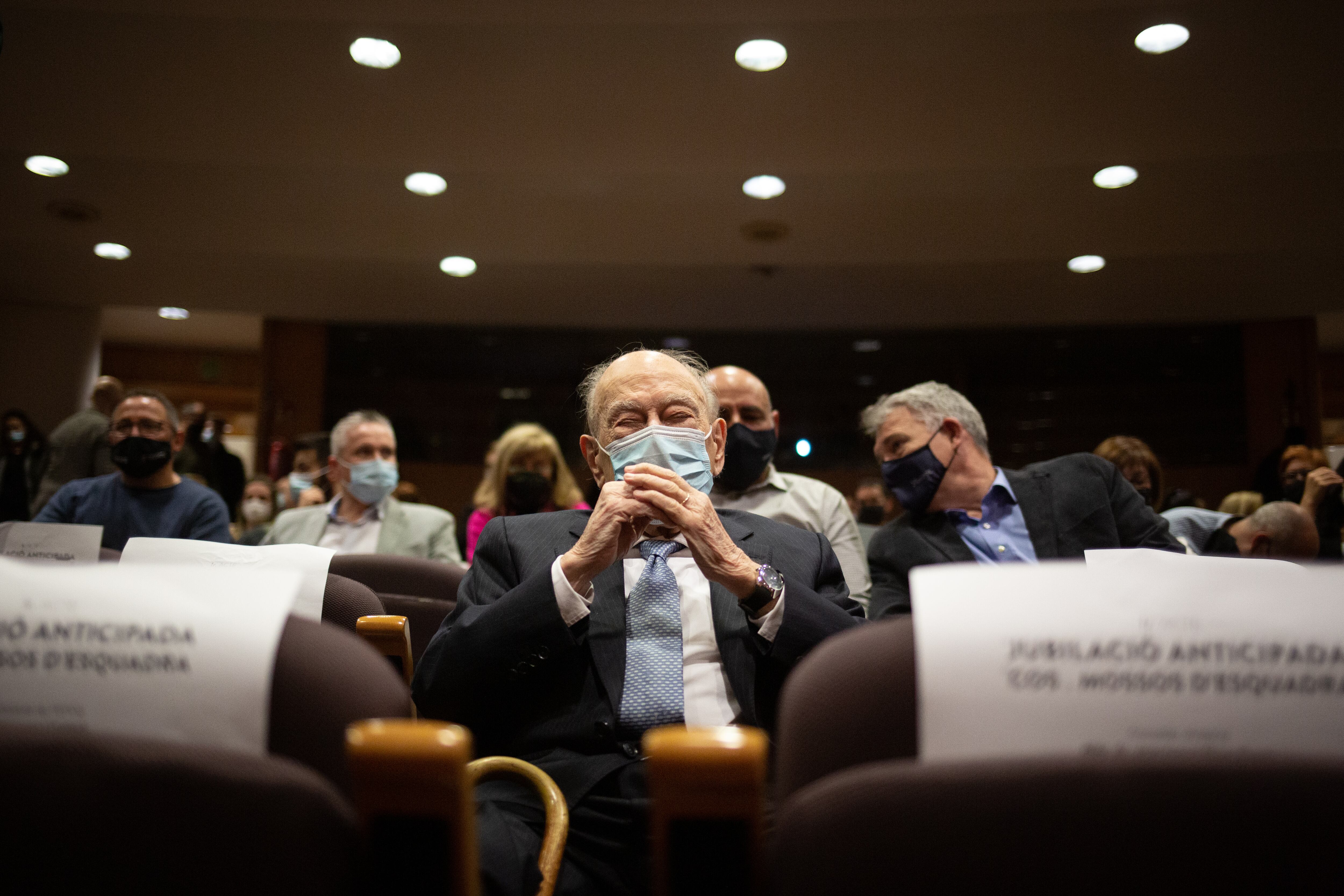 El expresident de la Generalitat, Jordi Pujol, durante un acto en marzo de 2022