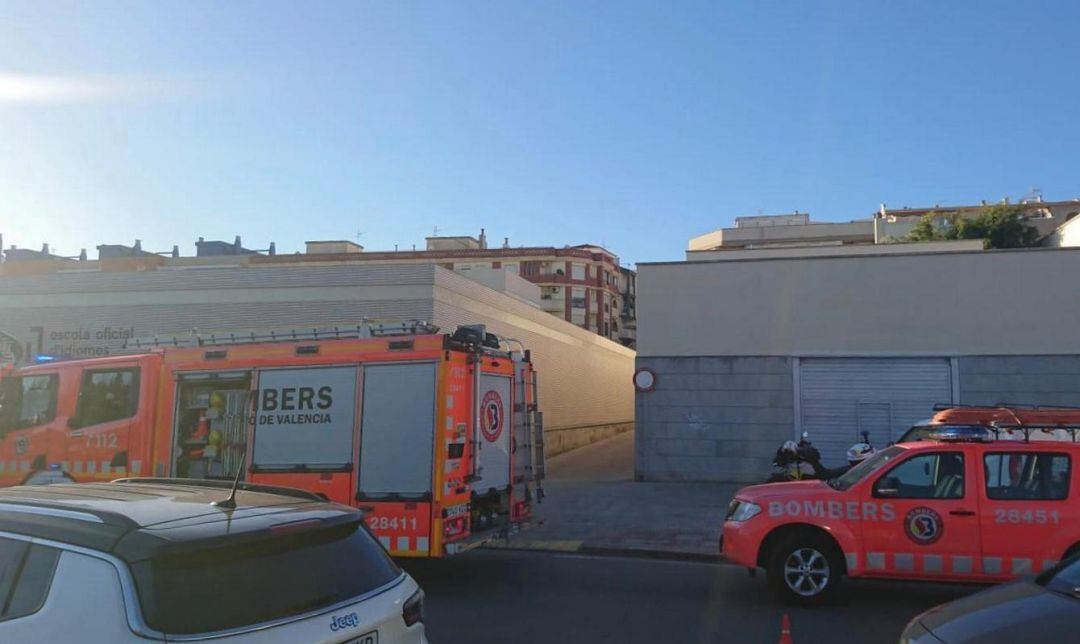 Incendio en el centro de salud de Corea en Gandia