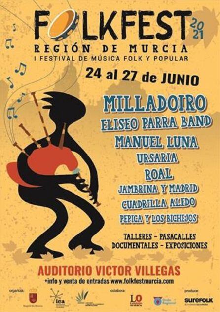 Cartel anunciador del Festival FolkFest