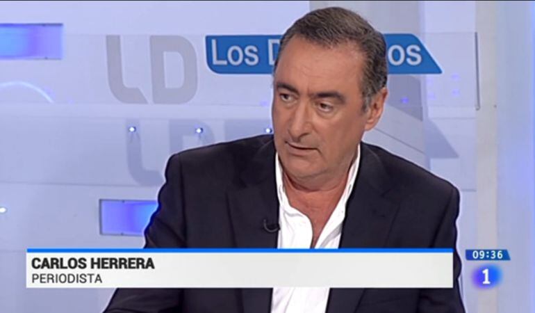 Momento de la entrevista a Carlos Herrera en &#039;Los desayunos&#039;