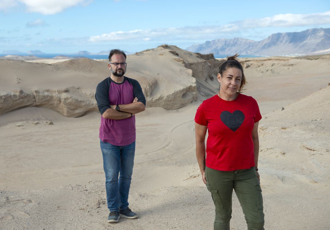 Miriam Barros y Jorge Peñas, consejeros de LEP Sí Podemos en el Cabildo de Lanzarote.