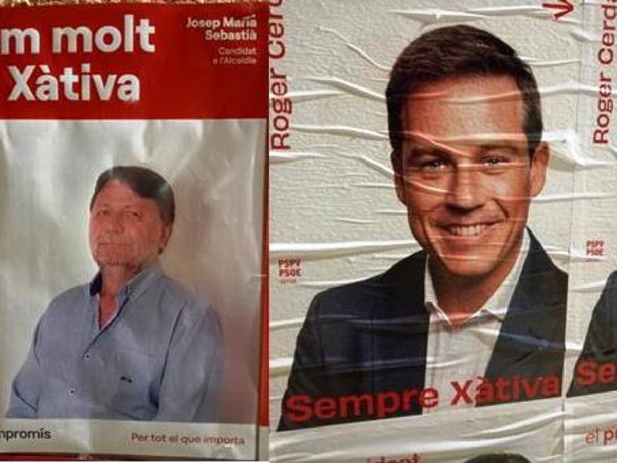 Día 1 de campaña en Xàtiva. ¡carteles pegados!