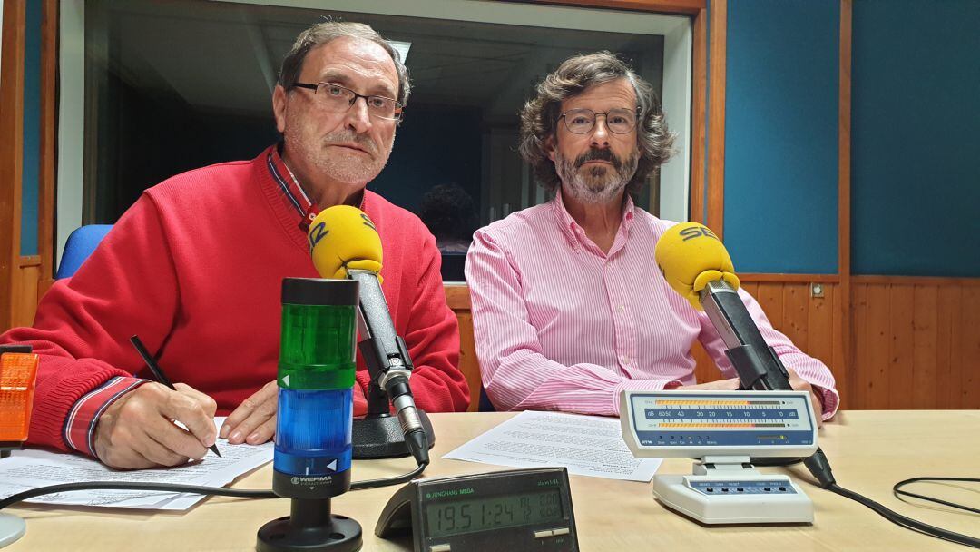 Chusmanu Zaballa y Antonio Gómez en la tertulia de la Ventana