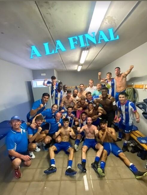 L'equip menorquí va celebrar a les xarxes socials el triomf d'aquest diumenge sobre el Luchador eivissenc.