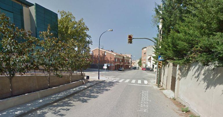 Imatge del darrer semàfor que queda al Priorat.