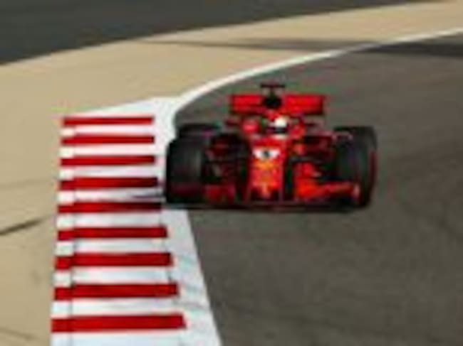 BAHRAIN, BAHRAIN - APRIL 07: Sebastian Vettel of Germany driving the (5) Scuderia Ferrari SF71H on track during final practice for the Bahrain Formula One Grand Prix at Bahrain International Circuit on April 7, 2018 in Bahrain, Bahrain. (Photo by Lars Baron/Getty Images)