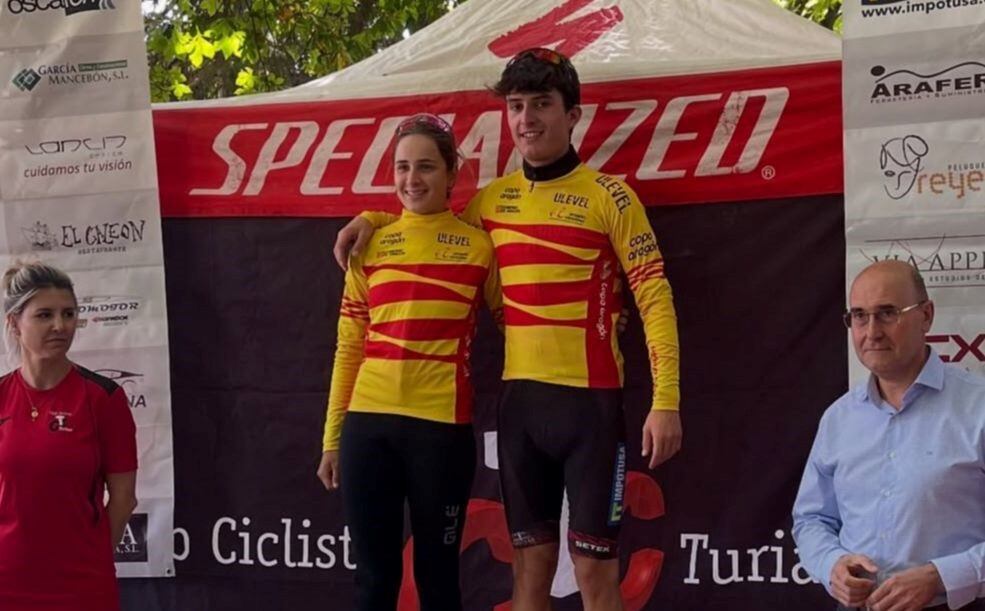 Los ciclistas del CC Oscense dominaron la primera cita de laq temporada