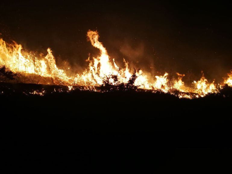 Incendios en San Mamede.