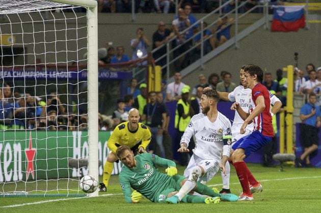 El gol de Ramos en la final de Milán.