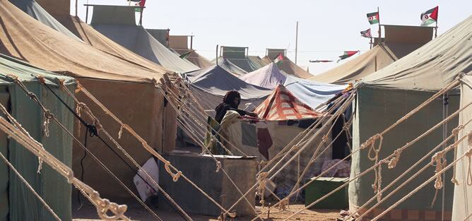 Campo de refugiados saharauis en Tifariti, en el Sahara Occidental