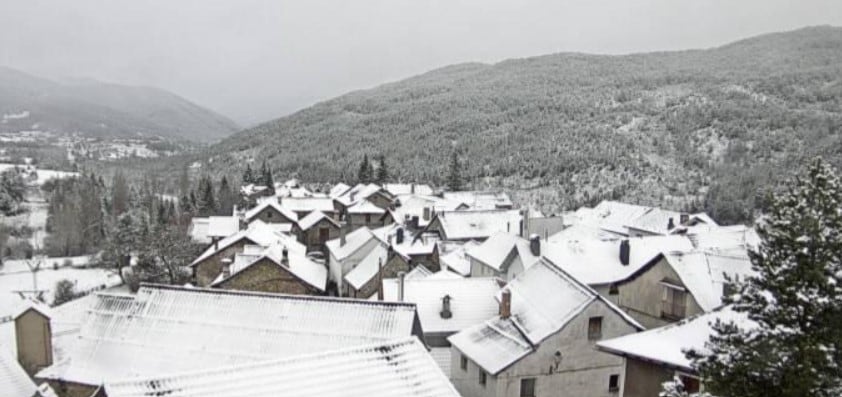 Aisa  en la Jacetania a las nueve de la mañana de este domingo