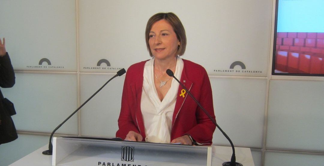 La ex presidenta Del Parlament, Carme Forcadell.