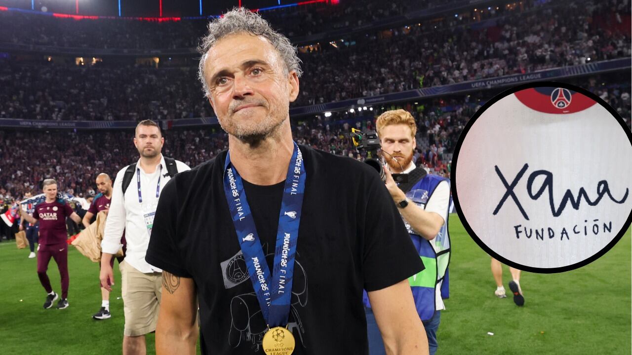 Luis Enrique celebra el título de Champions League conseguido en la pasada temporada