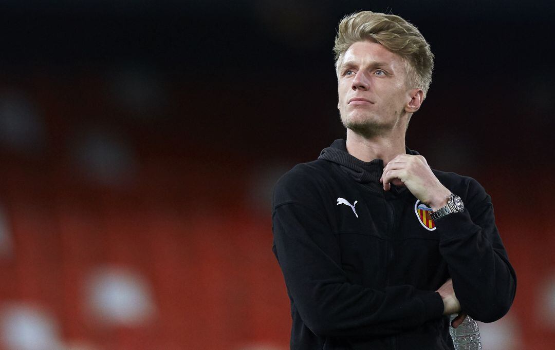 Daniel Wass en el estadio de Mestalla