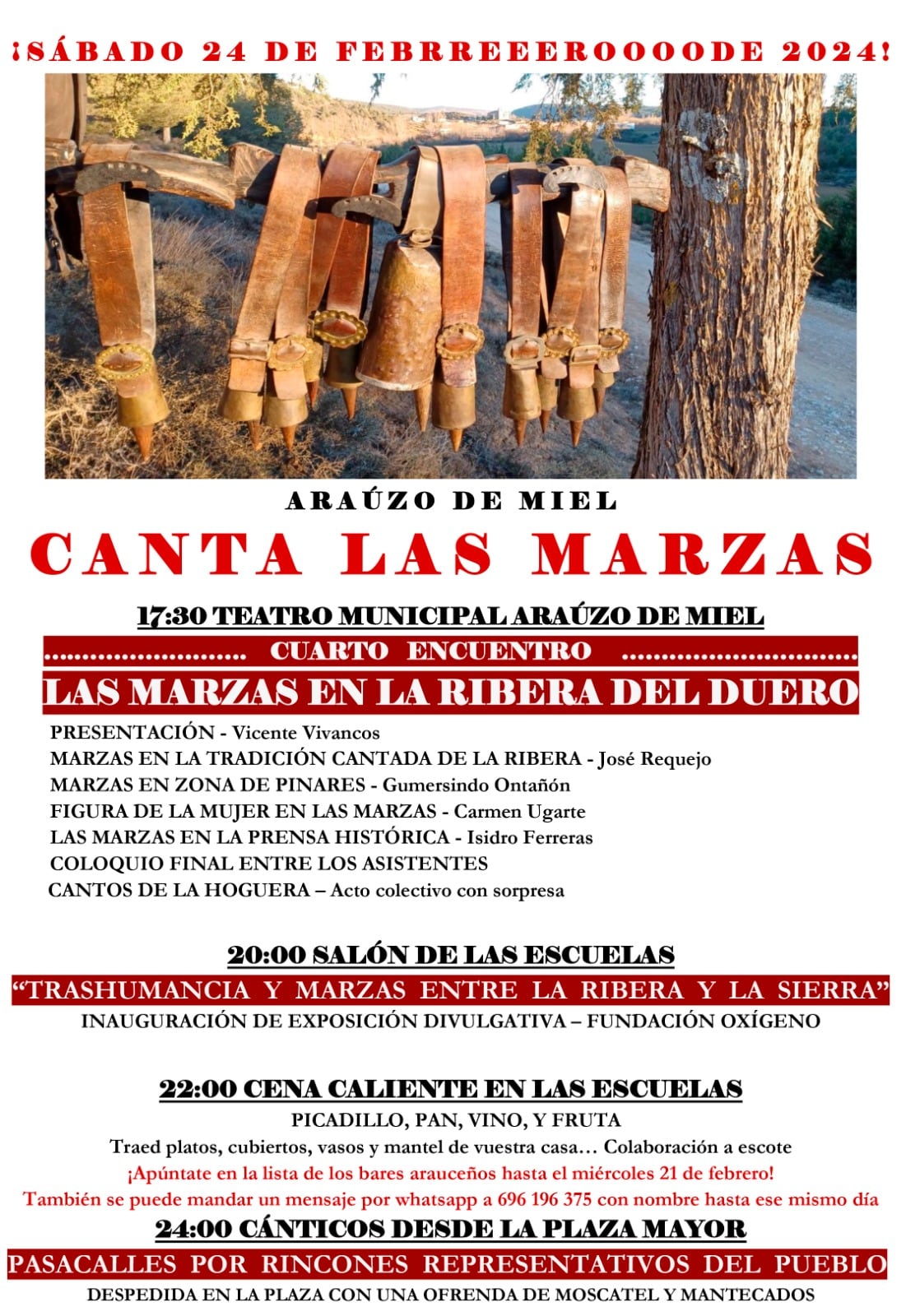 Cartel IV Encuentro Las Marzas en la Ribera del Duero