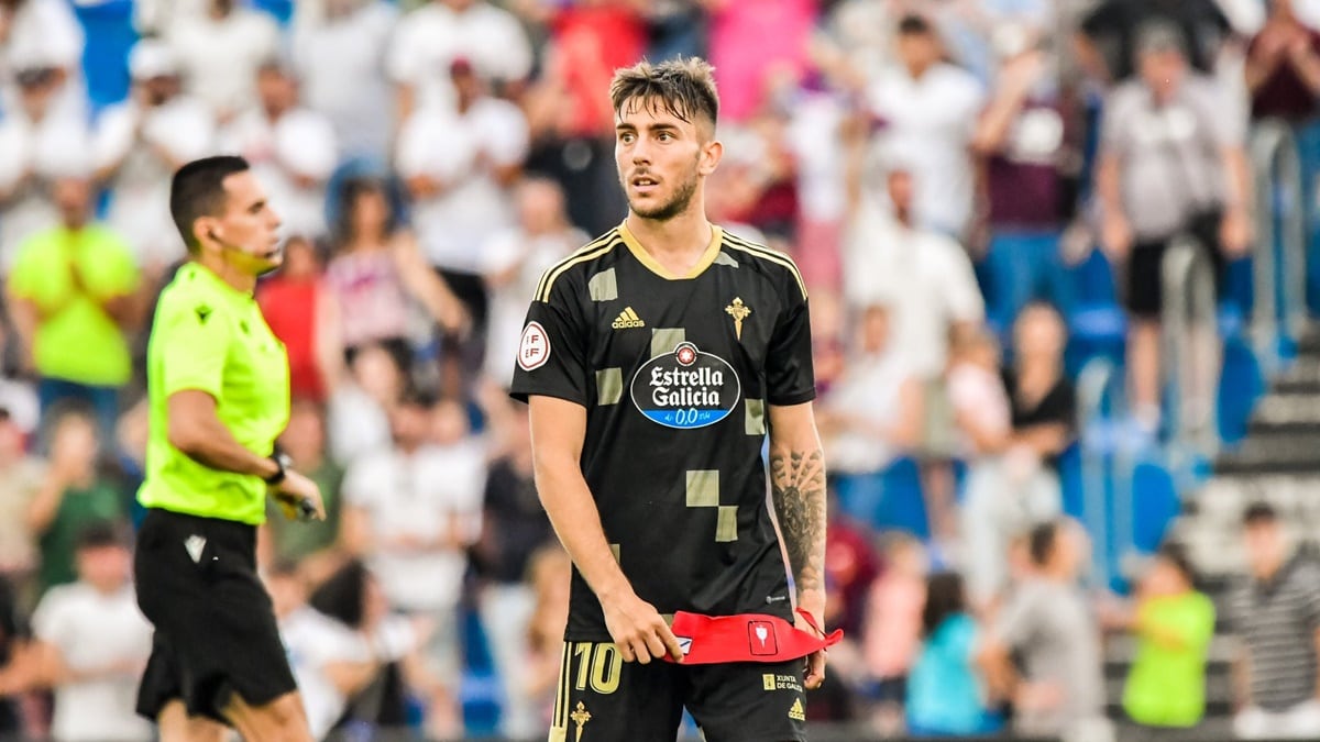 Iker Losada, en un partido con el conjunto vigués (foto: RC Celta)