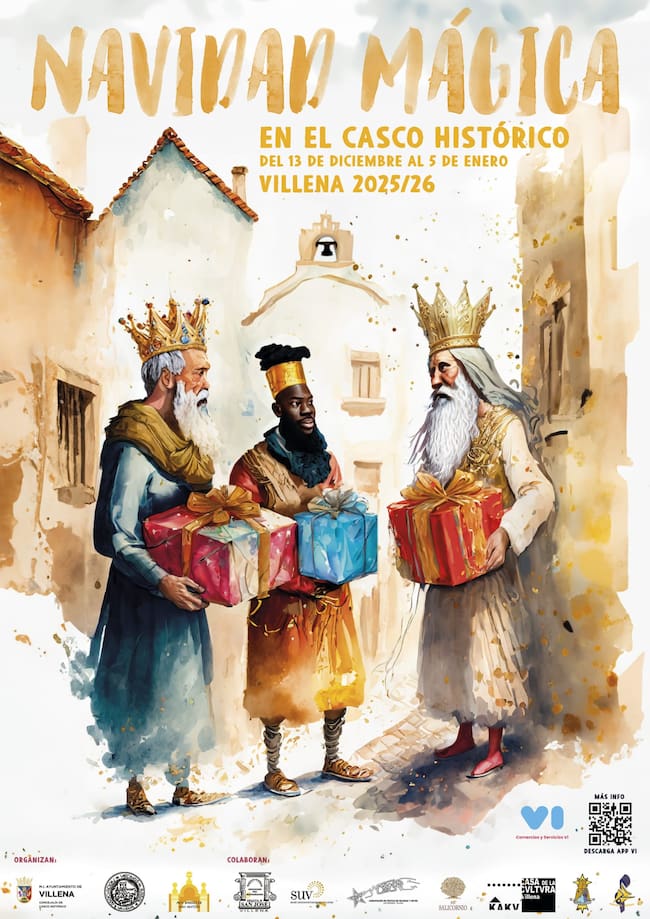 Cartel de la Navidad mágica