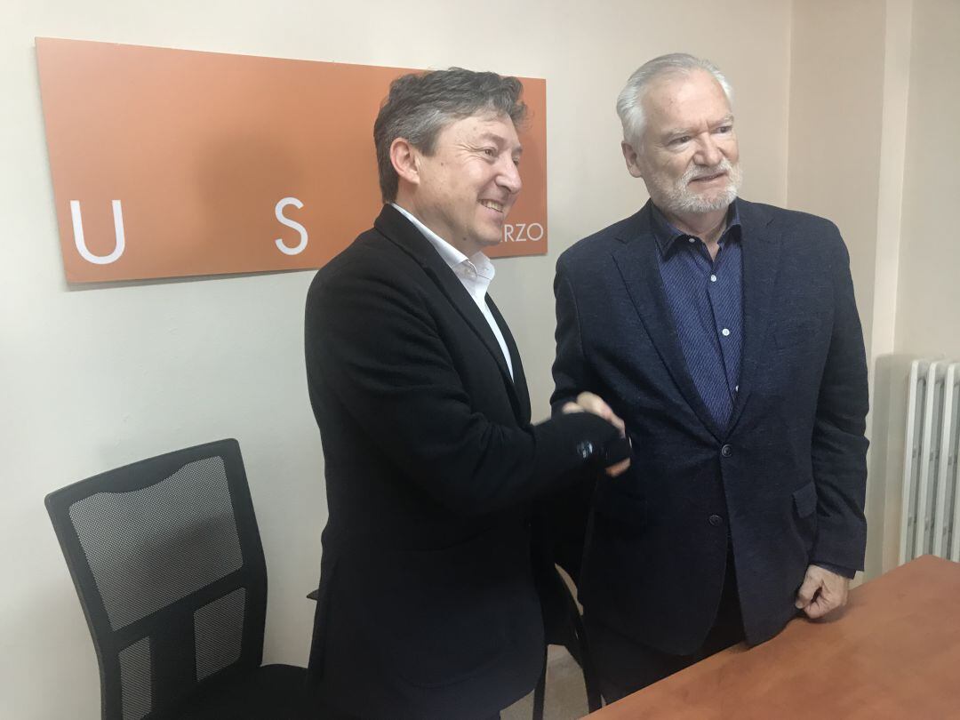 Folgueral y Prieto en la rueda de prensa