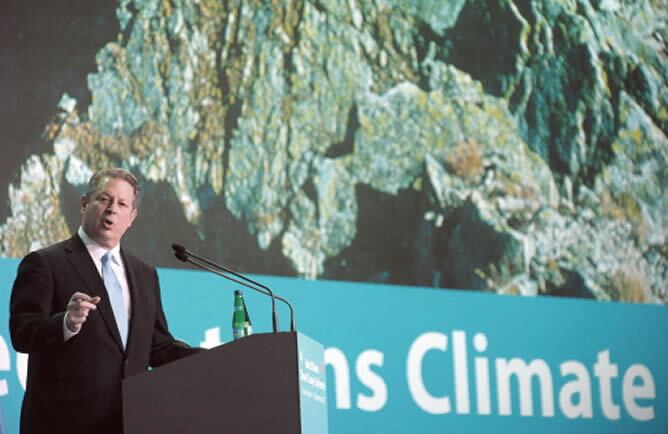 Al Gore, en la Cumbre del Clima en Poznan