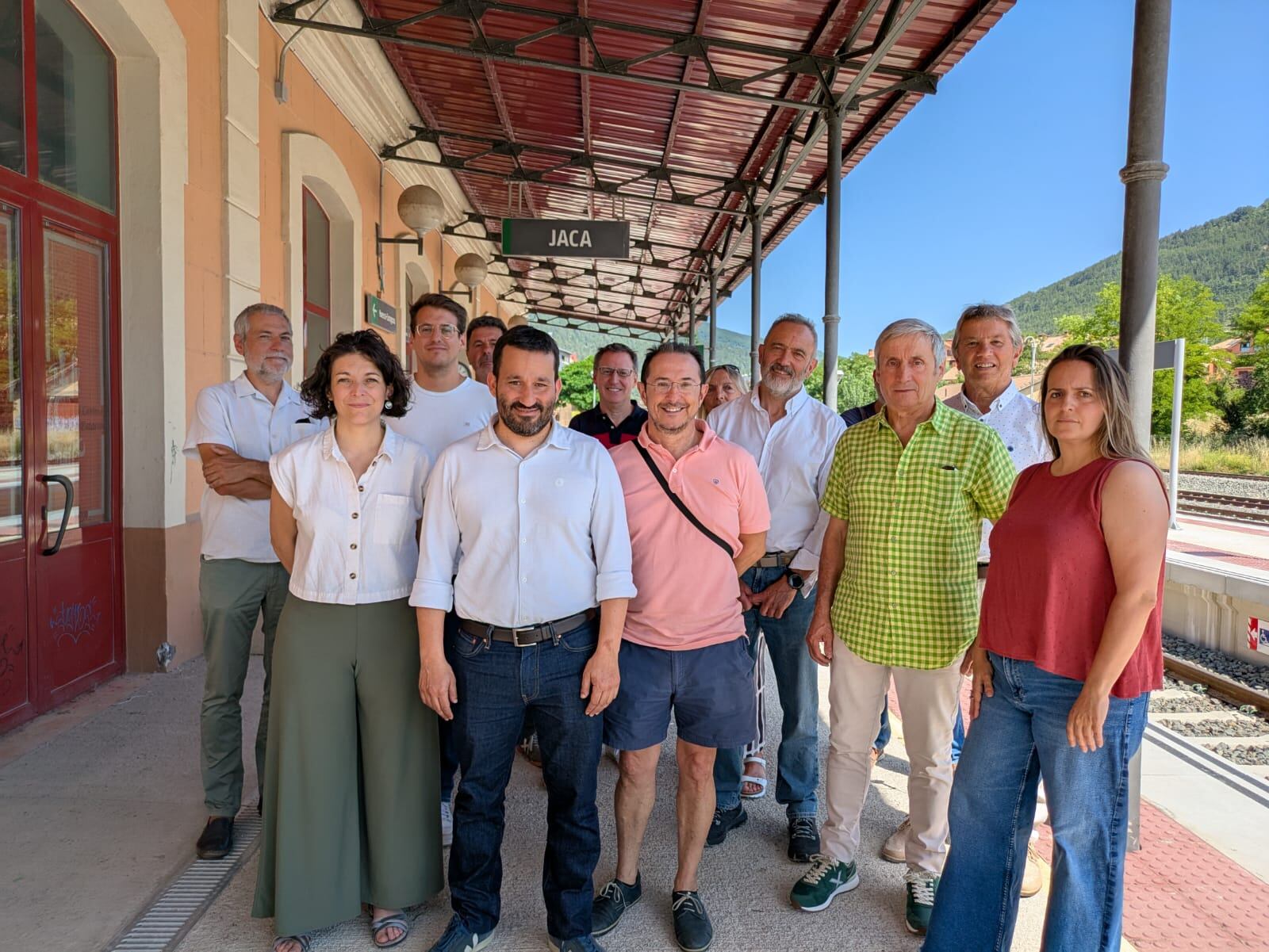 El eurodiputado Vicent Marzà en Jaca