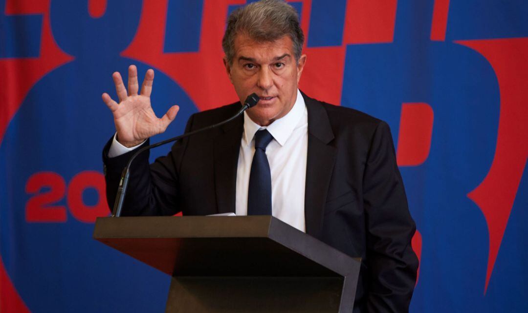 Joan Laporta, en su presentación como candidato a la presidencia del FC Barcelona.