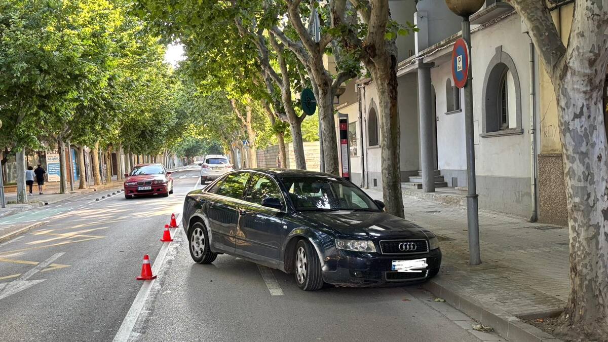 Pequeño accidente en Huesca, fruto de una alcoholemia positiva