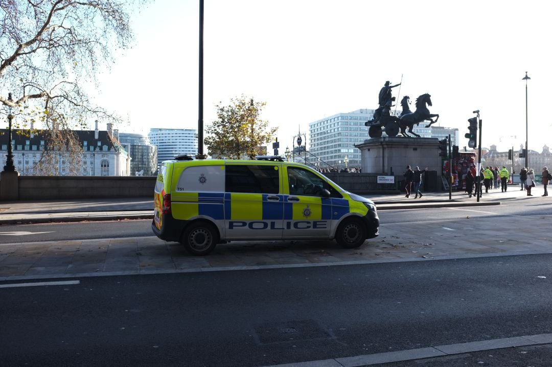 La policía británica en Londres