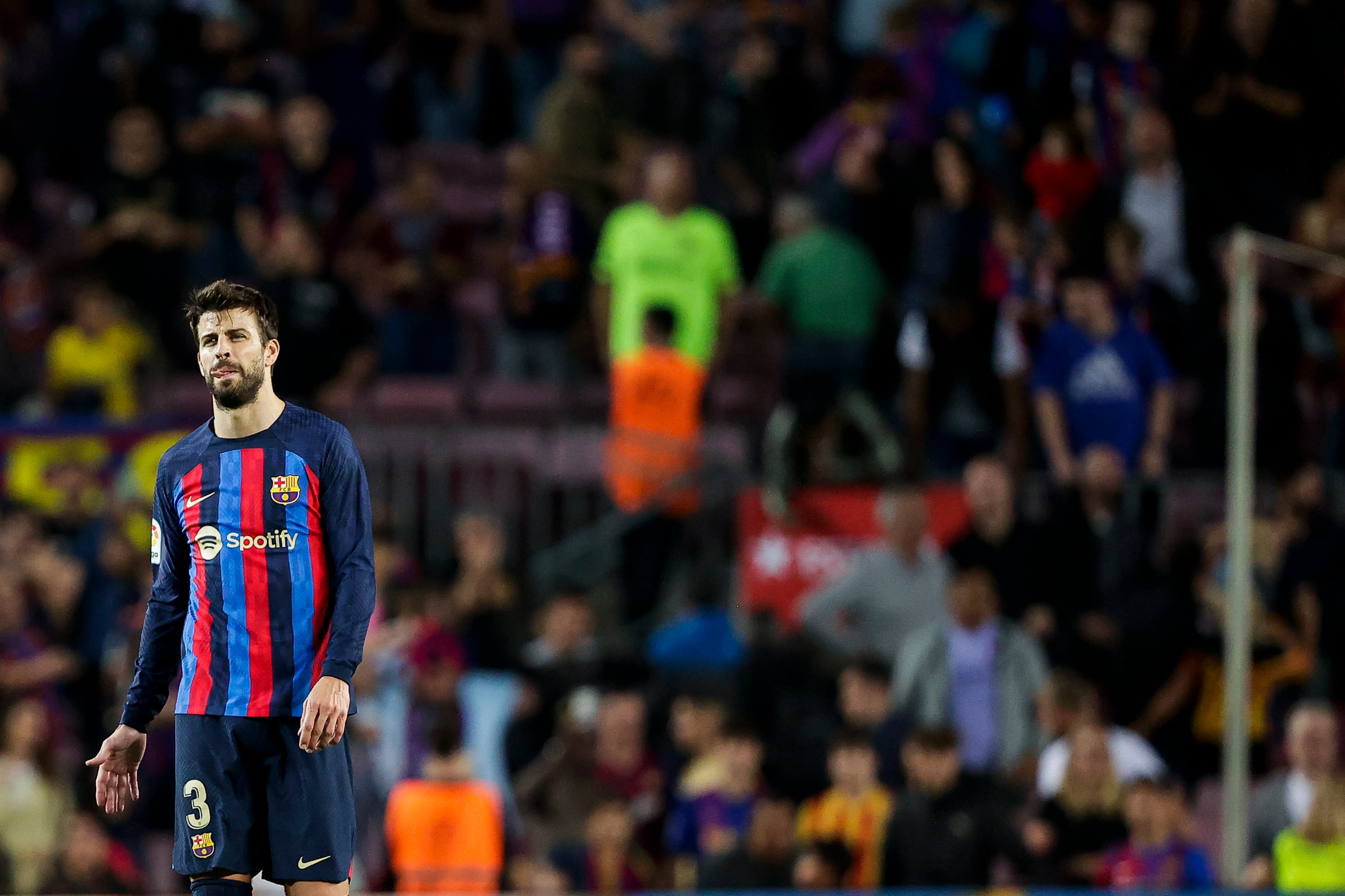 Gerard Piqué, durante un partido con el FC Barcelona.