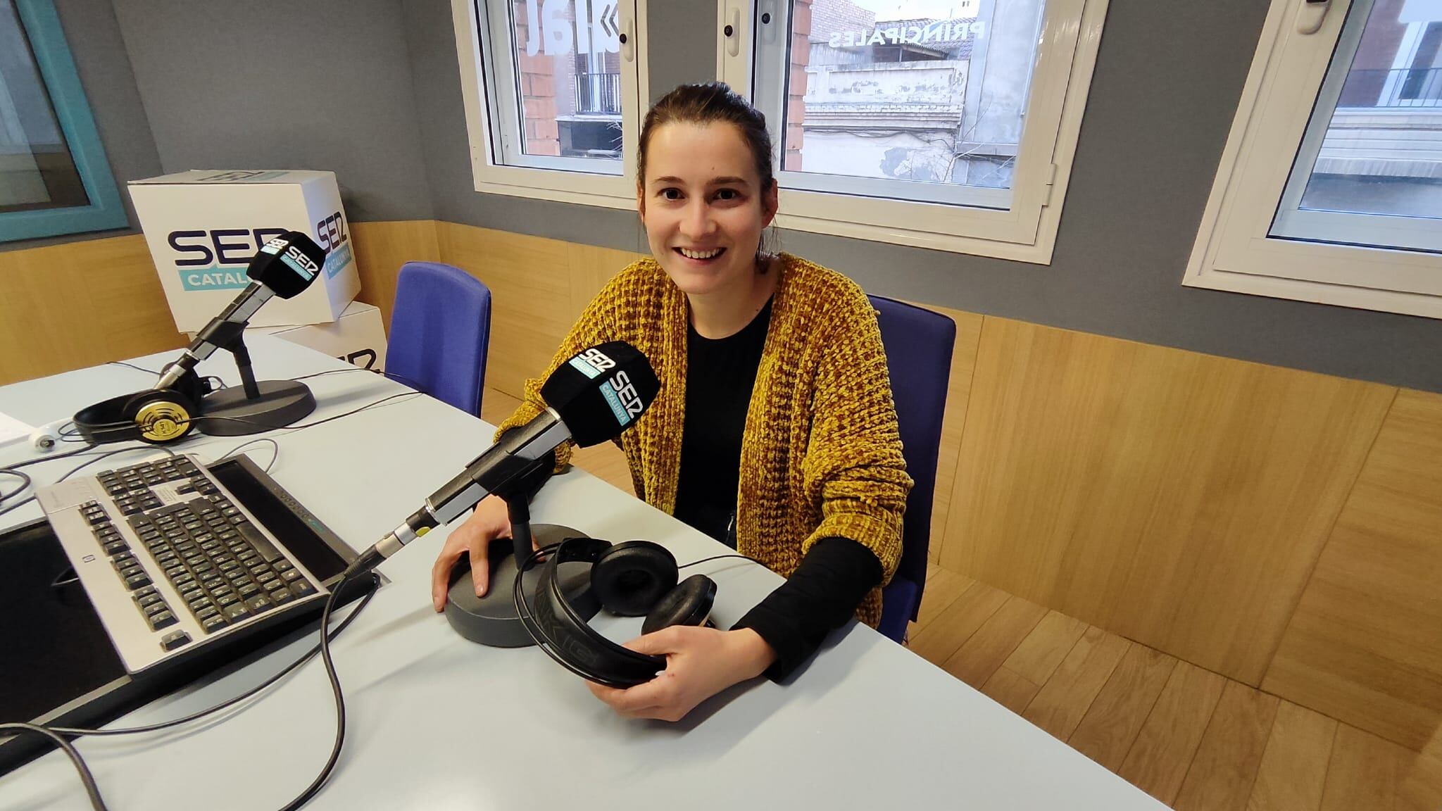 Un moment de l'entrevista a Ràdio Lleida a Maria Gasol, de l'empresa de tòfones de Nachá, Blacko Truffles.