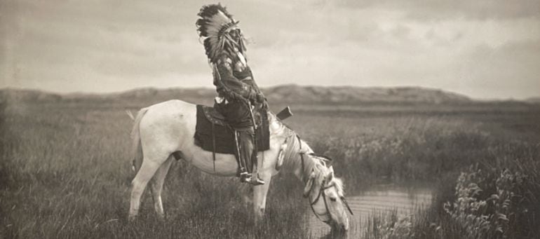 Edward S. Curtis, &#039;Un oasis en las Badlands&#039;, 1905