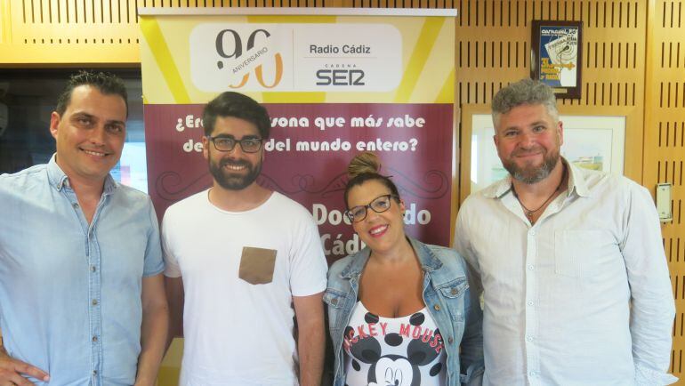 Sergio Marín, Víctor Aguilar, Carmen Jiménez Barea y Andrés Ramírez en el Doctorado Honoris Cádiz