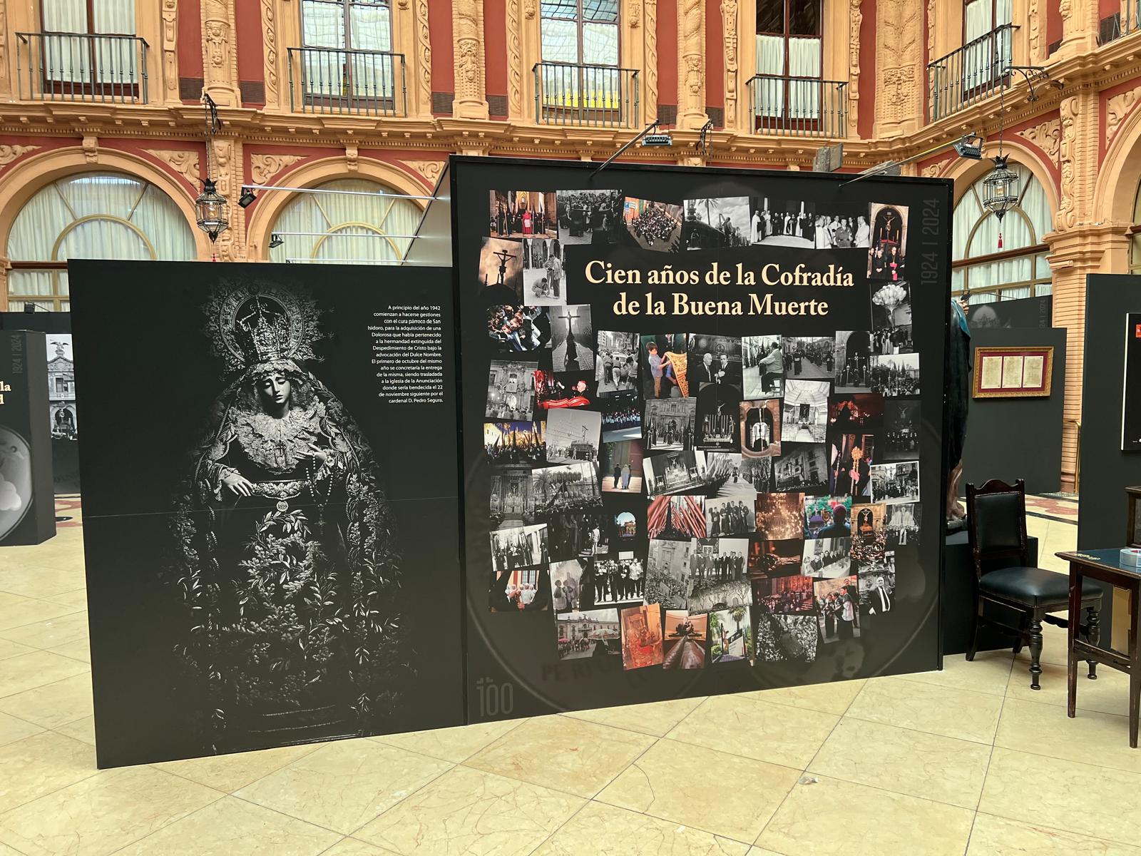 Espacio de la muestra dedicada al centenario de Los Estudiantes en el Círculo de Labradores