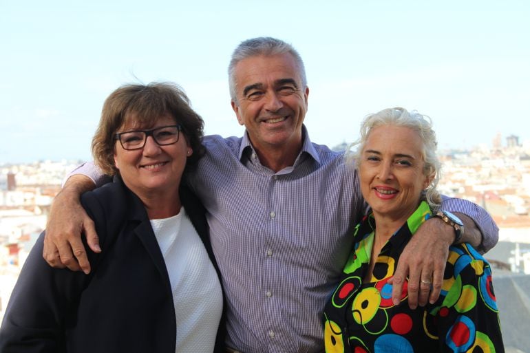 Olga Viza, Carles Francino y Mariola Cubells