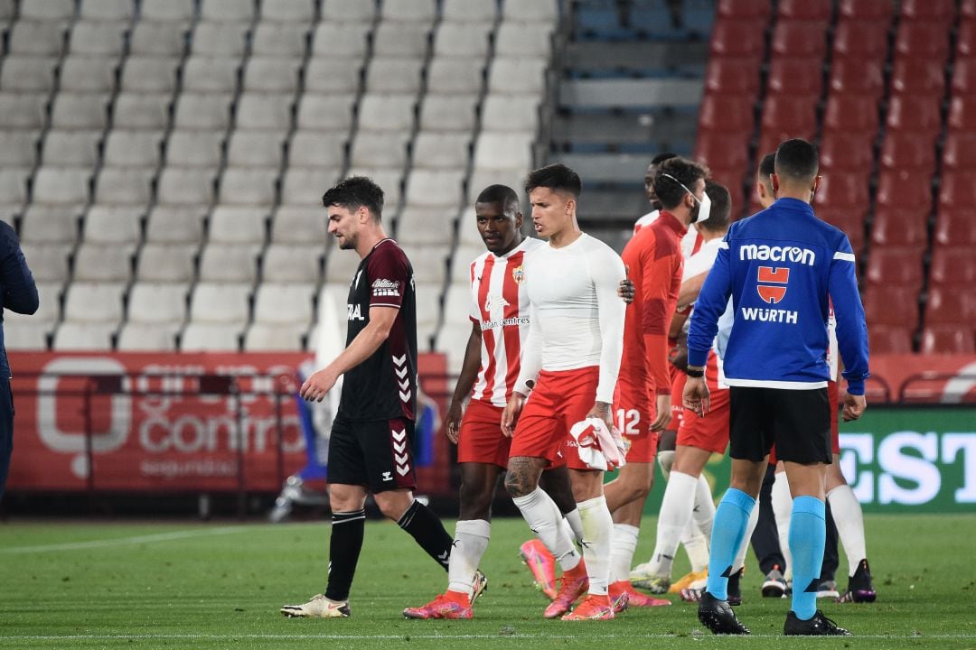 Brian Rodríguez no es feliz en el Almería. 