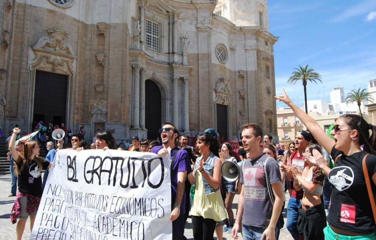 Imagen de una de las últimas movilizaciones de la Asociación Estudianteil Contra la Precariedad