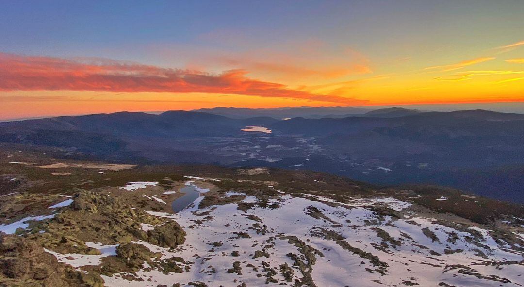 Amanecer en la sierra de Guadarrama