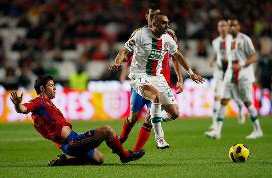 El portugués ha marcado para su selección en el amistoso contra España