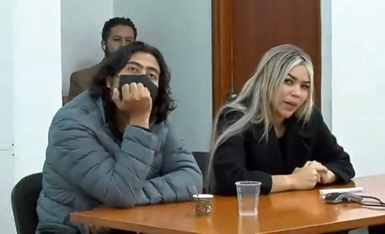 Un momento del juicio a Nicolás Petro, hijo mayor del presidente de Colombia, Gustavo Petro, y a su expareja Daysuris Vásquez