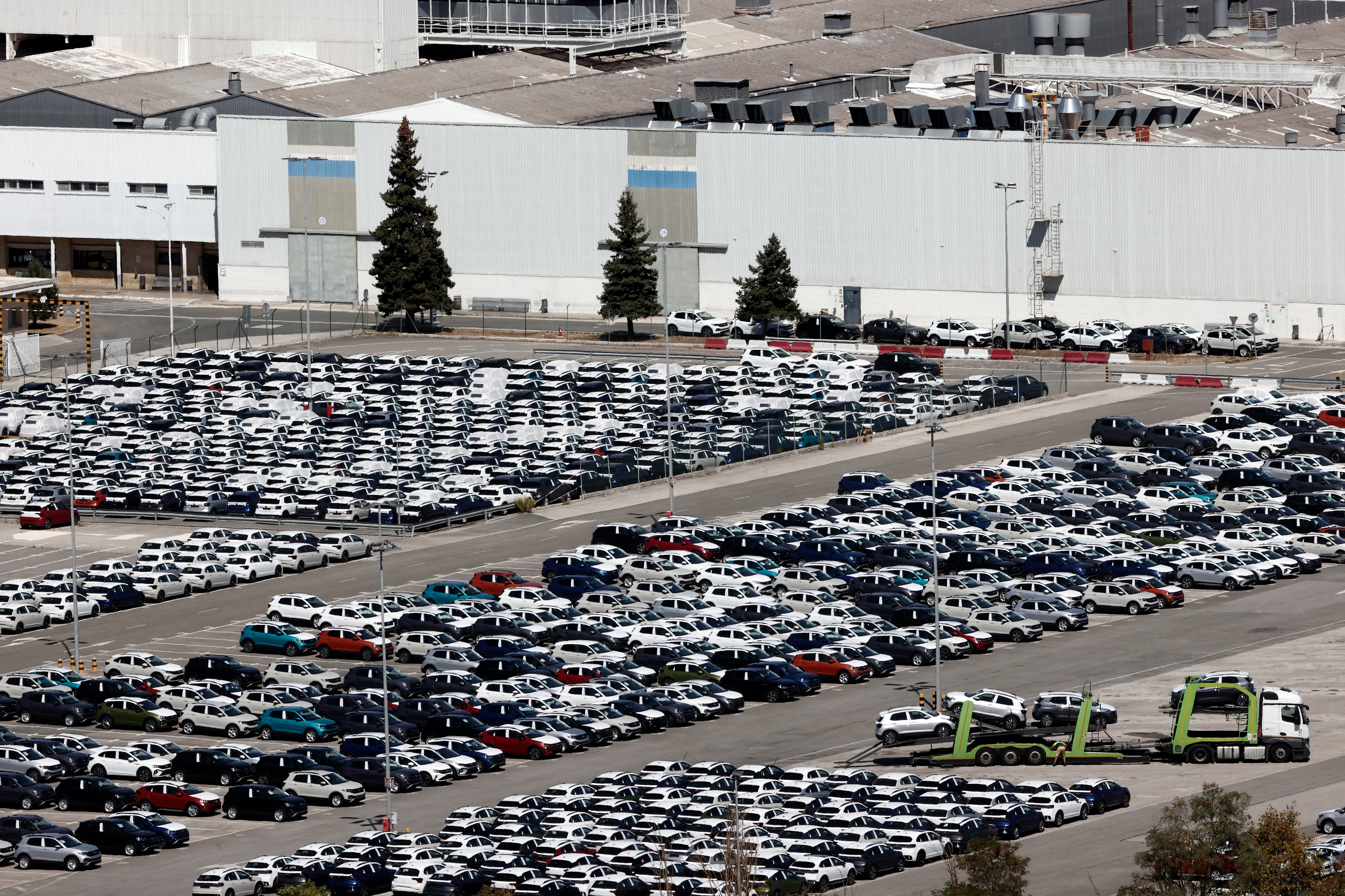 Vista parcial de la planta de VW Navarra en Landaben