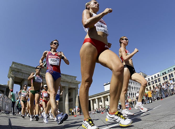 María Vasco, en la prueba de los 20 km. marcha