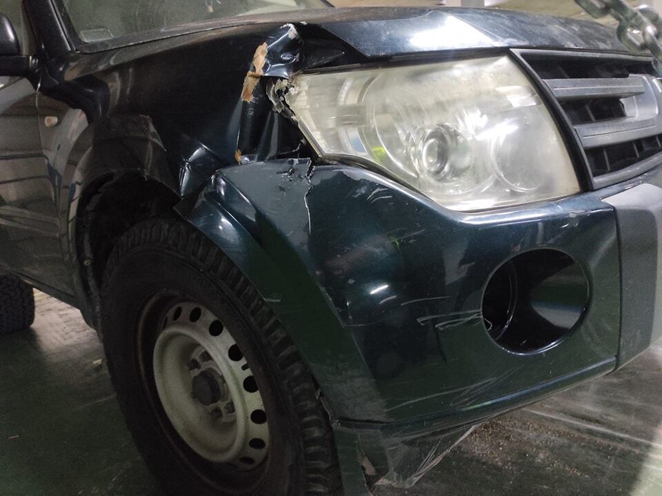 Vehículo recuperado en Jaén después de un robo.