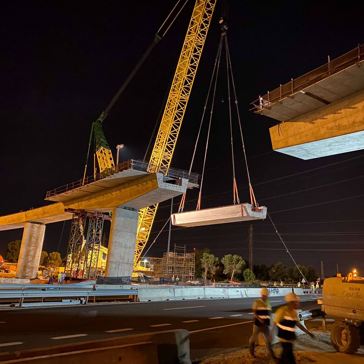 Tres Cantos solicita información al Ministerio por las obras del puente de la M-40 sobre la M-607