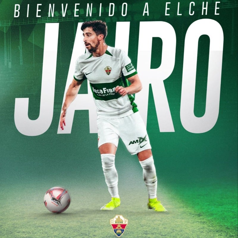 Jairo Izquierdo, un jugador polivalente para el Elche que dirige Eder Sarabia