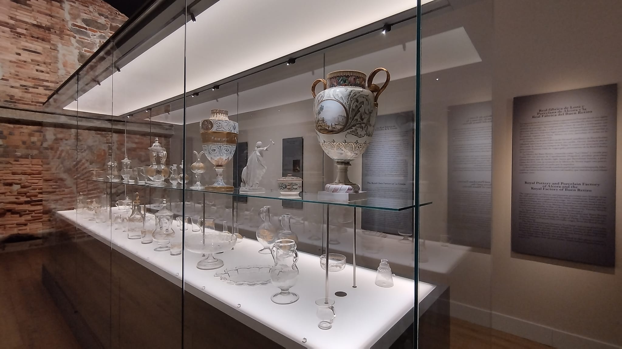 Imágenes de la exposición permanente &quot;La Real Fábrica de Cristales y los depósitos del Museo del Prado&quot;