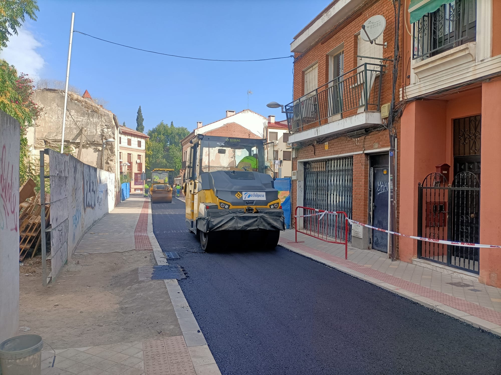 Las obras en la calle Real de Pinto